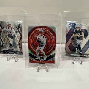 Drake Maye 3-Card Lot | 2025 Panini Phoenix & Mosaic Football
